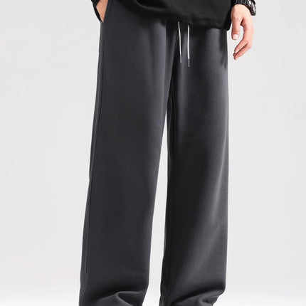 Army Green Pants Men's Autumn and Winter Straight Casual Trousers Men's Winter New Sports Pants Wide Leg Pants