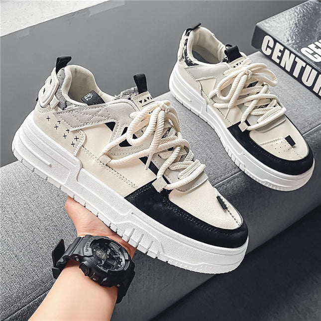 Four Seasons Shoes Autumn New Fashion Youth Trendy Student Board Shoes Breathable Casual Trendy All-match Men's Board Shoes in stock