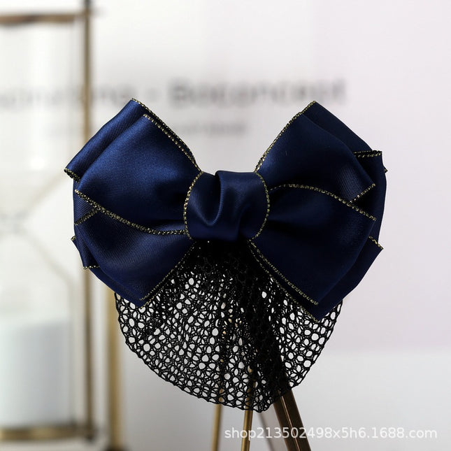 Professional Head Flower Nurse Bank Stewardess Hotel Female Staff Make Hair Coil Net Head Back Hairpin Headwear Hairpin