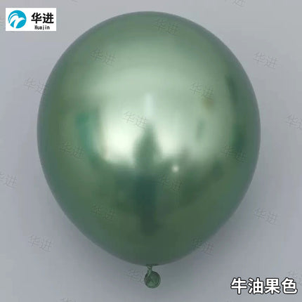 Cross-border wholesale 2.8g 12-inch metal balloon birthday decoration balloon wedding arrangement metal latex balloon