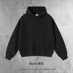 Boxy version sweatshirt-black / S