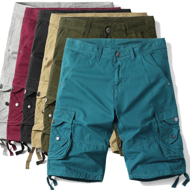 Summer Loose Casual Camouflage Multicolor Tooling Shorts plus size Multi-Pocket Pants