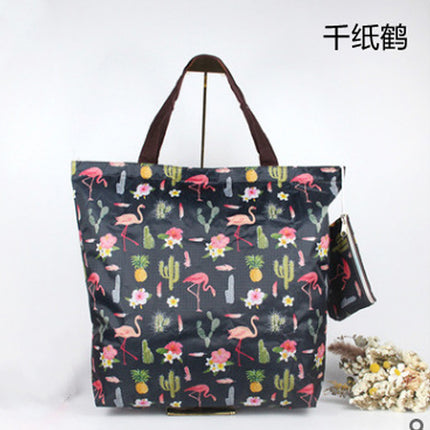 Water-Repellent Oxford Cloth Shopping Bag Foldableable Environmentally Friendly Bag Large Capacity Supermarket Grocery Shopping Bag Satchel Bag Handbag