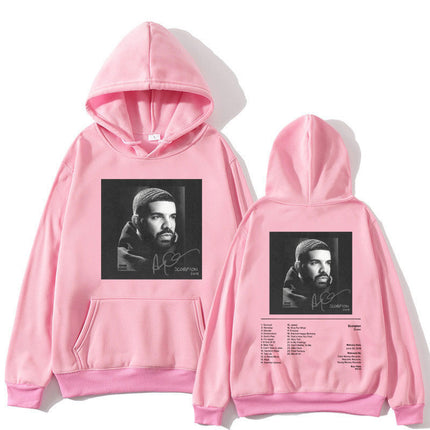 [Cross-Border Code] Rapper Drake Scorpion Music Album Print Hoodie