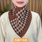 Caramel houndstooth