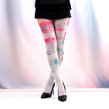 Cross-Border Spring and Autumn Thin Pantyhose Women's Stockings Red Lip Plaid Star Print Pantyhose Leggings Summary Wholesale