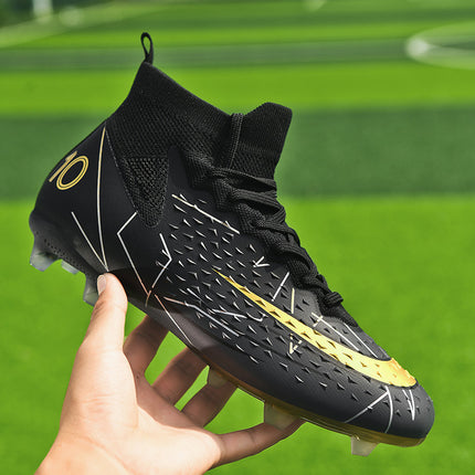 New Cross-Border Large-Size Adult Soccer Shoes for Practical Use, Youth Long-Stud Ag, Multi-Stud Tf Student Training Shoes, Mid-Top