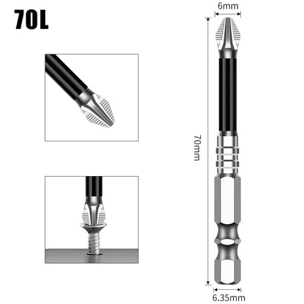 K5 Anti-Slip Bit S2 Magnetic 5A Black Anti-Slip Cross Bit Hand Electric Drill Electric Screwdriver High Hardness