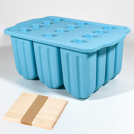 Cross-Border New Oval Ice Cream Mold with Lid, Easy to Release, Cheese Popsicle DIY Home Ice Cream Mold