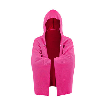 Outdoor sports cold sunscreen cloak large quick-drying hooded beach bath towel absorbent sunshade shawl cold towel