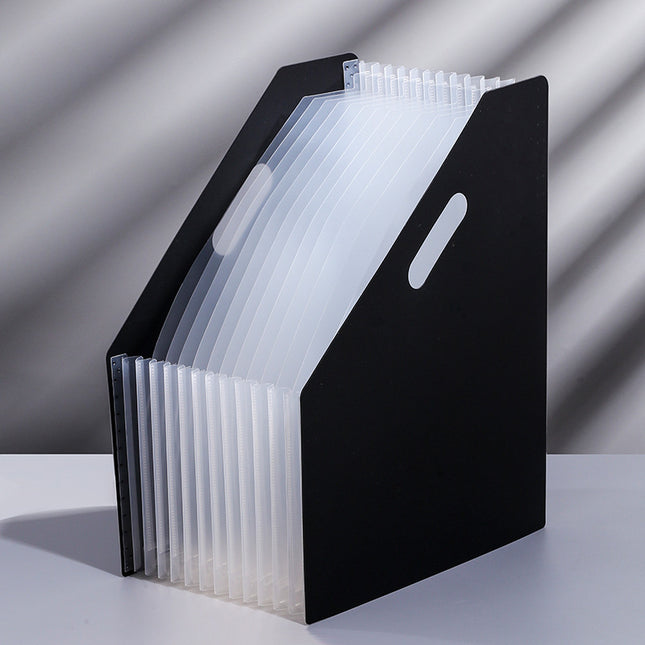 Desktop vertical oblique organ bag a4 multi-layer retractable organ folder student examination paper storage rack wholesale