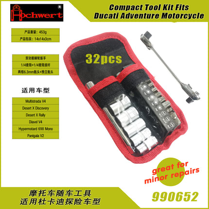 Car Tool Adventure Motorcycle Emergency Repair Tool Suitable for Ducati Adventure Compact Set Tool