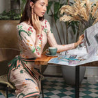 Foundation floral wrap skirt / S