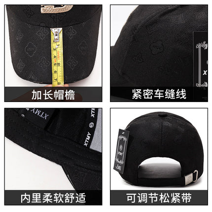 European and American Spring and Autumn Baseball Cap Men's High Sense Big Head Ware Hard Top Women's Ins Cap Head Big Face Showing Small Hat