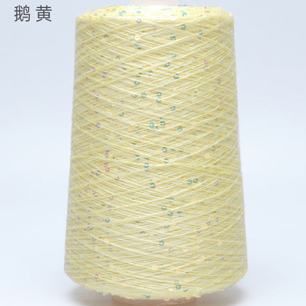 Silk Joy/Tencel Iridescent Sequin Hand-Knitted Yarn Ball Colorful Tencel Sequin Yarn Wholesale 500g
