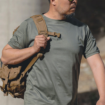 Dragon Crewneck 2 Generation Quick-drying Short-sleeved Men's Summer Tactical Outdoor Clothing with Pocket Quick-drying T-shirt Half-sleeve