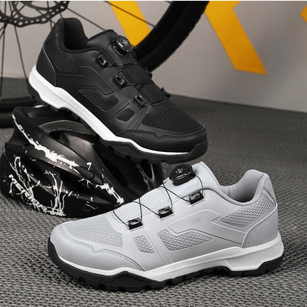 Cross-Border Foreign Trade Breathable Bicycle Shoes Cycling Shoes Lock Shoes Mountain Bike Power-Assisted Shoes Hard-Soled Spinning Shoes
