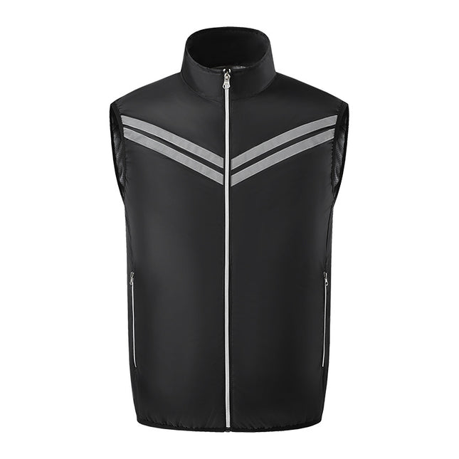 Cooling Fan Vest Air-Conditioned Workwear Electrician Summer Black Grey / Gilet Ventilateur Climatisé Travail Électricien Été