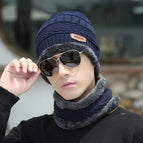 Two-piece cap navy blue