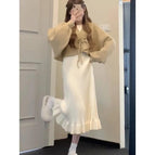 Cardigan jacket + dress / S
