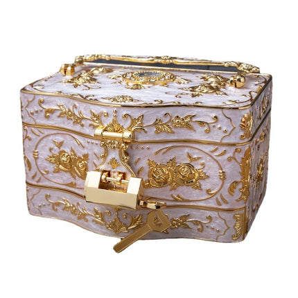 Large Creative European-Style Jewelry Box for Weddings and Engagements, Multi-Layer Large-Capacity Storage Box, Jewelry Box for Necklaces