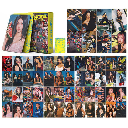 Korean Star 55 Boxed Small Cards Stray (g) I-Dle Ive Ateez Collection Lomo Cards Cross-Border