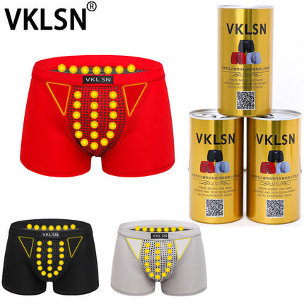 Factory direct supply cross-border explosions British pants 22 magnet health men's underwear milk silk boxers