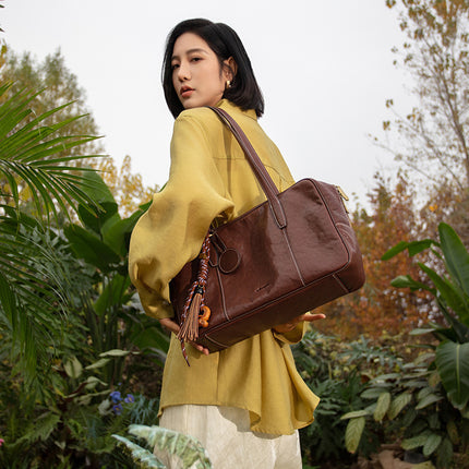 Zhao Zhaoyi's Same Style Shicatang Sugar Cube Bowling Bag, First-Layer Vegetable-Tanned Cowhide Leather Handbag, Crossbody Shoulder Bag, Small Square Bag