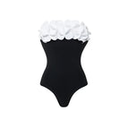 Black tube top swimsuit / S