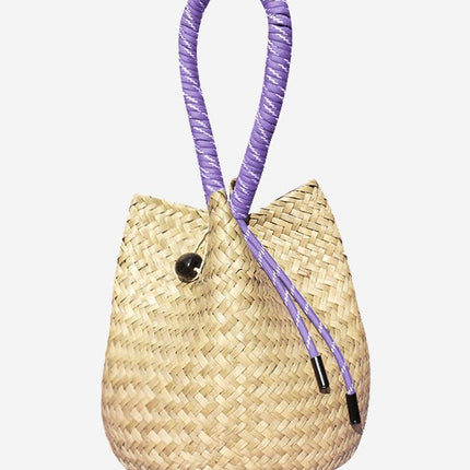 Cross-Border New Woven Bag Women's Large-Capacity Seaside Vacation Beach Bag Korean Style Foreign Style Versatile Portable Shoulder Bag