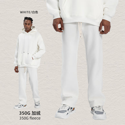 Cai Xiang Island Men's Clothing | Cross-Border American-Style Hooded Sweatshirt for Men, Autumn and Winter Loose Street Fashion Hoodie and Sweatpants Set for Men