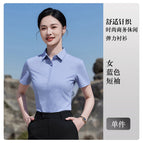 Women's blue short sleeves / S