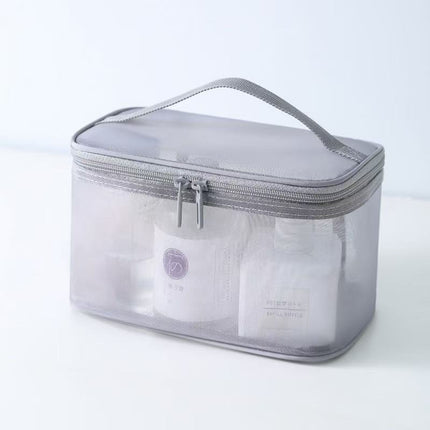 Mesh Cosmetic Bag, Large Capacity, Cosmetic and Toiletries Cosmetics Bag, Travel Cosmetics Bag, Portable and Printable Logo