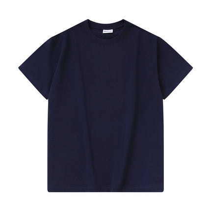 Cross-Border Supply Manufacturer Direct Sales T-Shirt Customized Round Neck Comfortable Loose Short-Sleeved T-Shirt Light Board Blank Board Summer Girls