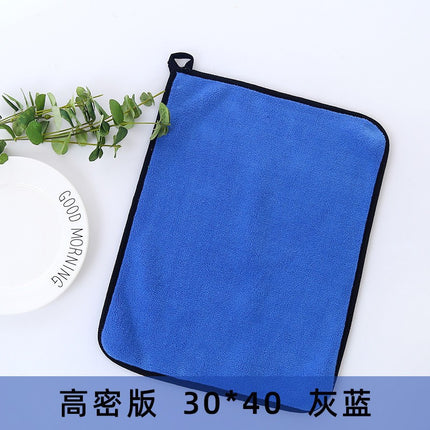 Customized Logo Gym Cleaning Company Hot-Stamped Promotional Glass Cleaning Towels for Interior Surfaces Without Leaving Marks, Advertising Gift Towels