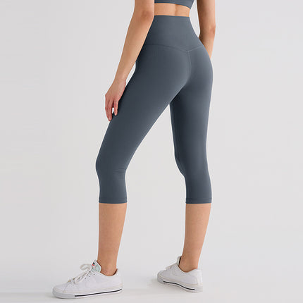 Runa Pulse Brushed Non-Stick Yoga Pants Women's Moisture-Absorbent Running and Cycling Fitness Sports Tight Cropped Pants