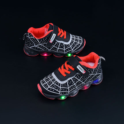 Spring and Autumn Kidsren's Shoes, Kidsren's Luminous Light Shoes, Men's and Women's Running Shoes, Baby Flash Shoes, Led Light-Up Sports Shoes, Mesh