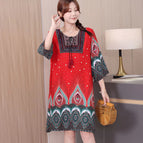 [feather] red / Fertilizer free size (45.00 kg-80.00 kg can be worn)