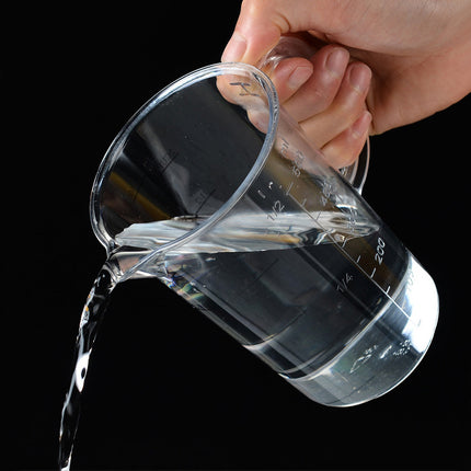 Acrylic black line scale measuring cup PC measuring cup transparent large capacity measuring cup with handle tea baking catering measuring cup