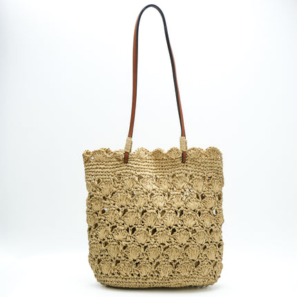 New Hollow Straw Bag, Handmade Crocheted Bag, Women's Large-Capacity Portable Tote Bag, Seaside Vacation Beach Bag