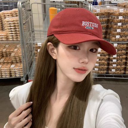 Spring 2025 New Baseball Cap Men's Trendy Embroidery Couple Casual Easiest for Match Letter Autumn Peaked Cap Sun Hat