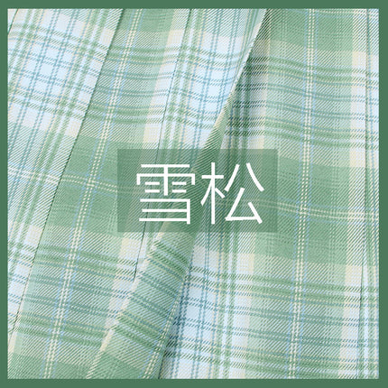 Forest Letter Jk Skirt Japanese Style Preppy Style High Waist Short Skirt Pleated Skirt Half Skirt