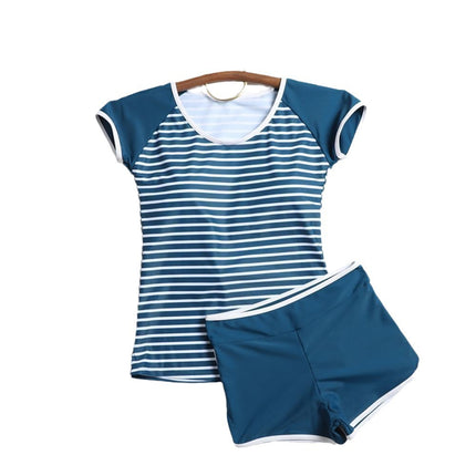 Swimsuit female Conservative student two-piece split belly cover slimming swimsuit 2024 new sports hot spring swimsuit