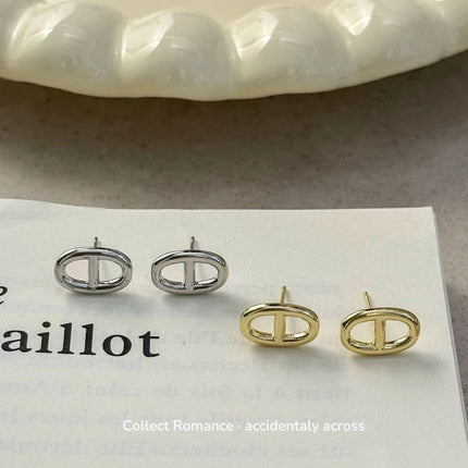 Pig Nose Metal Earrings New 2024 Explosions Niche Unique Internet Celebrity Earrings Fashion Elegant All-match Earrings