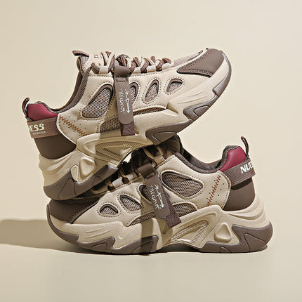 Women's 2025 New Summer Breathable Thick-Soled Sneakers with a Stepping-On-Clouds Feel, Versatile and Flattering