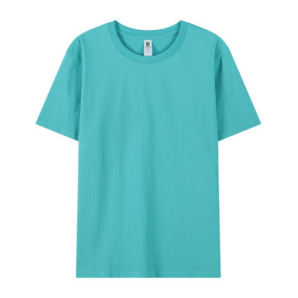 New 2025 Spring Men's and Women's T-Shirts DIY Printed Pullover Short-Sleeved Fashionable Round-Neck Casual Advertising Shirts Group Uniforms