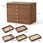 [walnut grain] 5-layer jewelry box / 24*14*10cm
