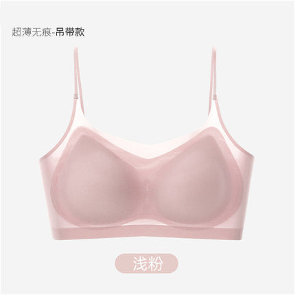 Summer Mesh Thin Non-marking Sling Underwear Women's Beautiful Back Breathable Push-up Anti-sagging plus size Bra for Women