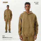Brown-Hooded Sweatshirt / S
