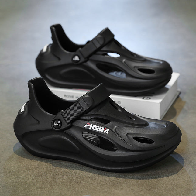 Summer New Eva Clogs Casual Outdoor Slip-On Comfortable Breathable Lightweight Outdoor Closed-Toe Beach Shoes Men's Shoes
